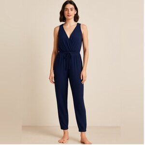 ANTHROPOLOGIE - SATURDAY SUNDAY One piece Navy ribbed romper